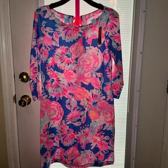 Lilly Pulitzer NWT Noelle Dress Navy Bayside Stripe Size S - Picture 2 of 16